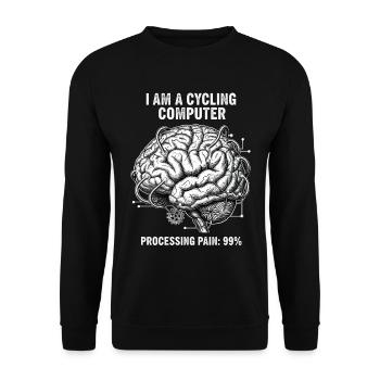 Vélo de route Vélo Vélo Sport Vélo VTT - Sweat-shirt Unisexe - noir - Devant - Alina (178cm) & Michal (187cm)