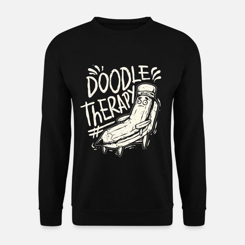 Doodle Doodle Drawing - Unisex Sweatshirt - black