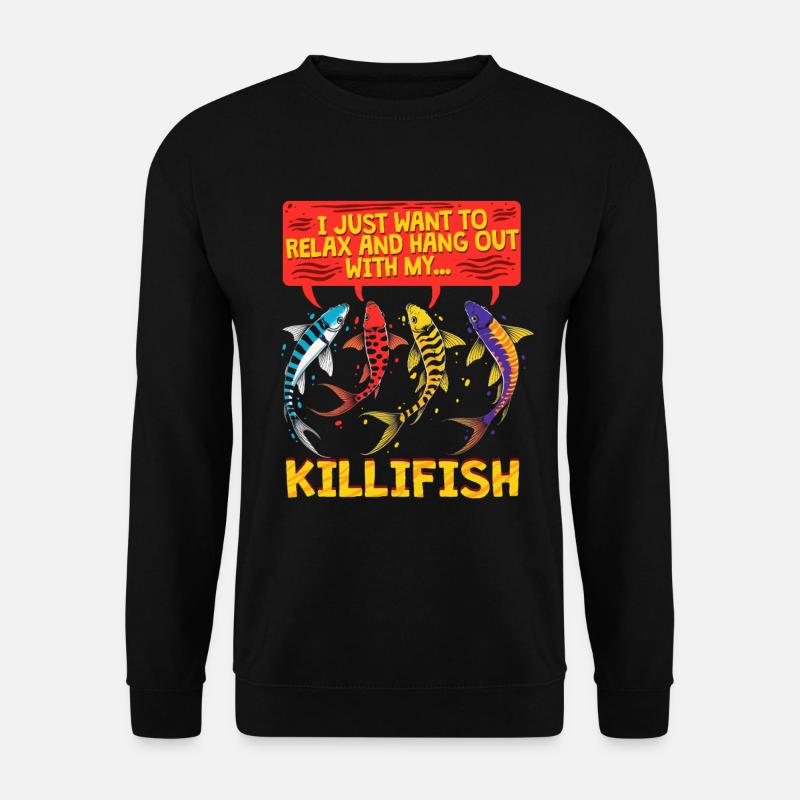 Toothcarp Killfish Toothed carp - Unisex Sweatshirt - black