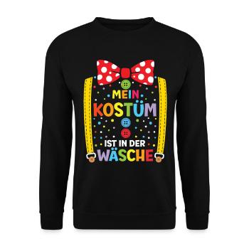 My Costume Is In The Laundry Clown Carnival - Unisex Sweatshirt - black - Front - Alina (178cm) & Michal (187cm)