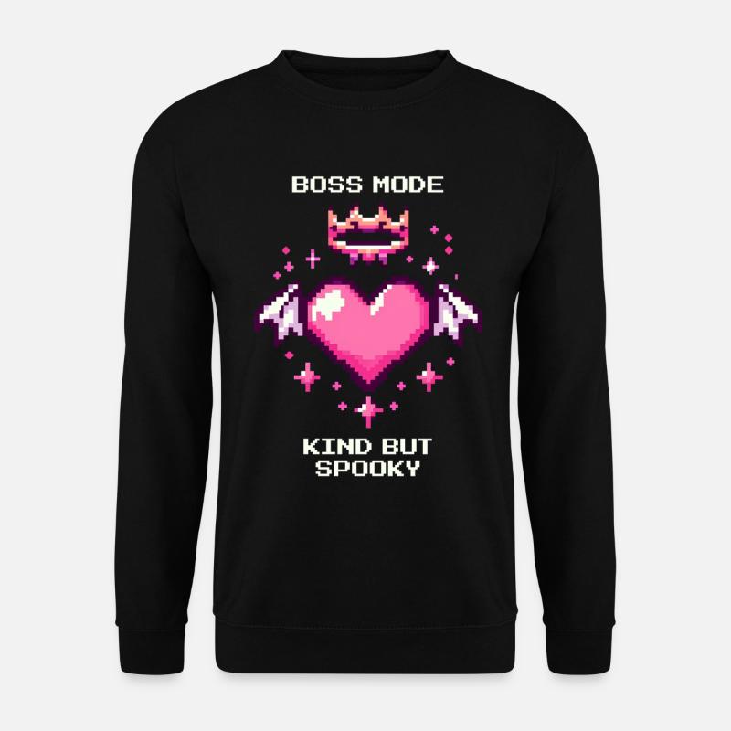 Sanft & Spooky | Soft Goth - Unisex Pullover - Schwarz