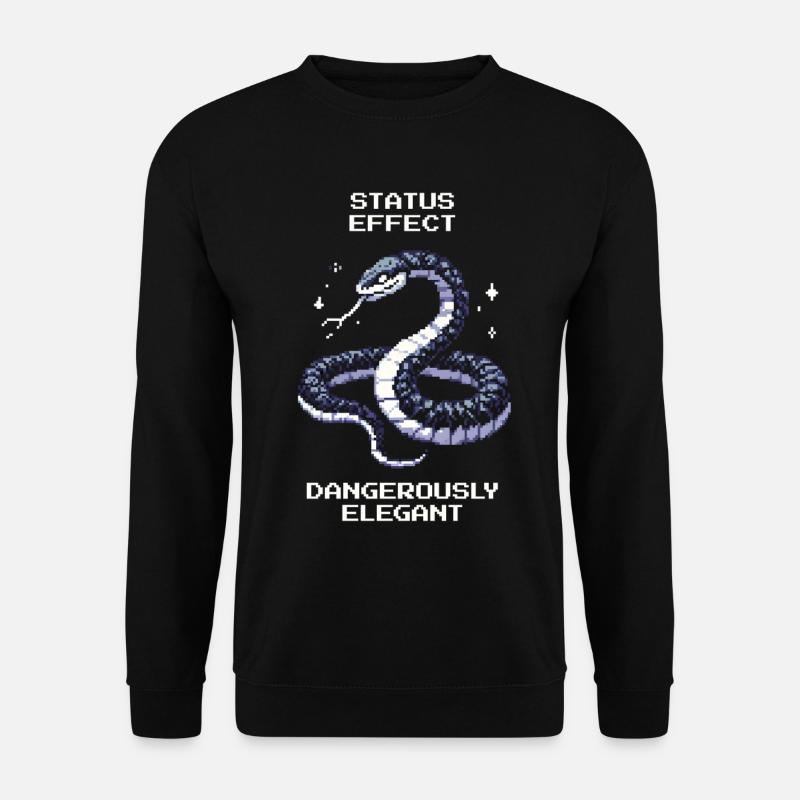 Dangereusement élégant | Attitude de serpent - Sweat-shirt Unisexe - noir