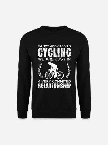 Bicycle Love — In a Committed Relationship - Unisex Sweatshirt - black