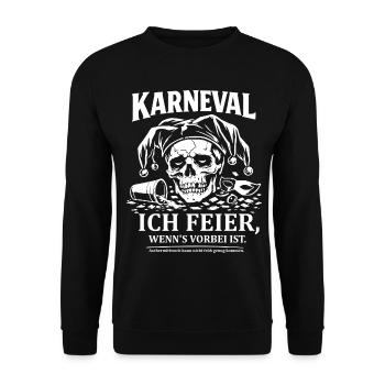Anti Carnival - Unisex Sweatshirt - black - Front - Alina (178cm) & Michal (187cm)
