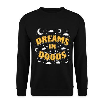 Doodle Doodle Drawing Dreams In Doods - Unisex Sweatshirt - black - Front - Alina (178cm) & Michal (187cm)