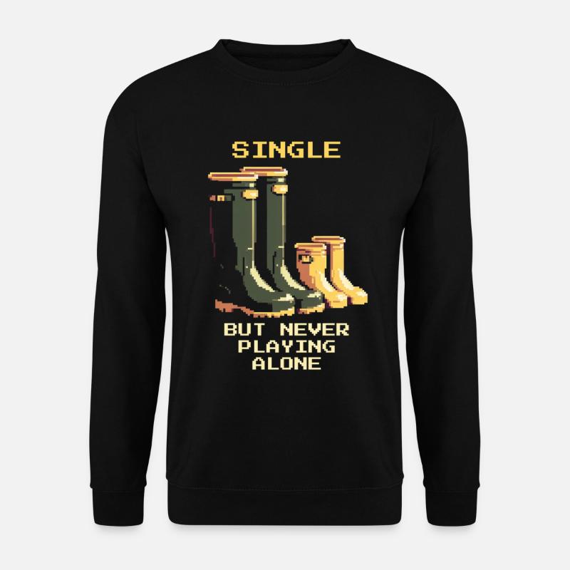 Célibataire, mais jamais seul | Parent célibataire - Sweat-shirt Unisexe - noir