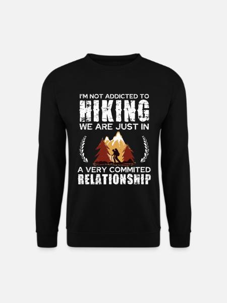 Hiking Commitment Tee Design - Unisex Pullover - Schwarz