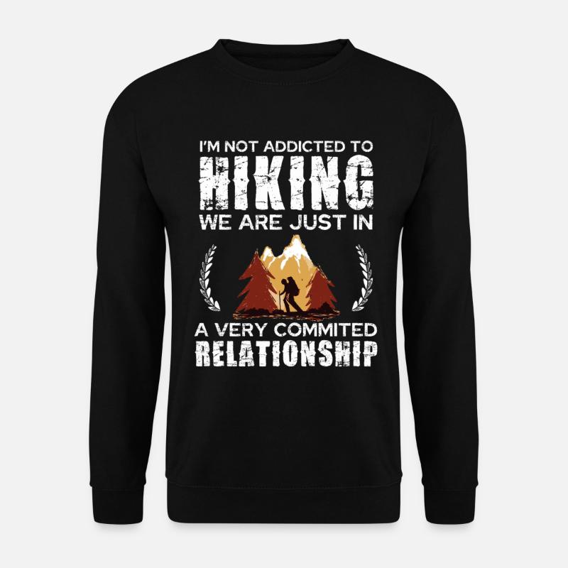 Hiking Commitment Tee Design - Unisex Sweatshirt - black