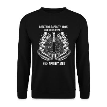 Vélo de route Vélo Vélo Sport Vélo VTT - Sweat-shirt Unisexe - noir - Devant - Alina (178cm) & Michal (187cm)