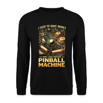Pinball Machine Pinball Player - Unisex Sweatshirt - black - Front - Alina (178cm) & Michal (187cm)