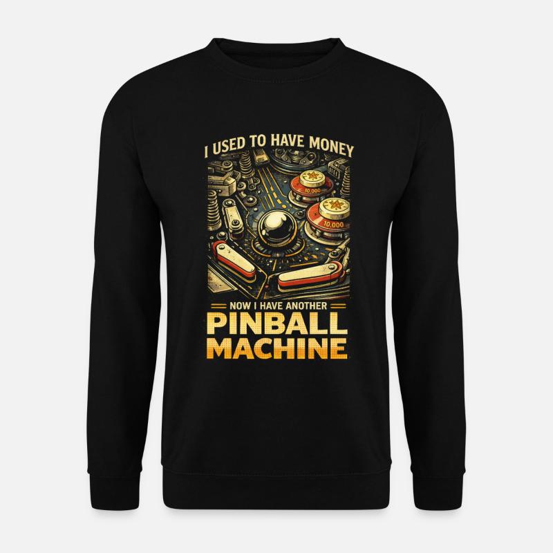 Joueur de flippers machine à flipper - Sweat-shirt Unisexe - noir
