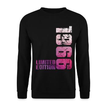60ème Anniversaire Homme Femme 60 ans 1966 Cadeau - Sweat-shirt Unisexe - noir - Devant - Alina (178cm) & Michal (187cm)