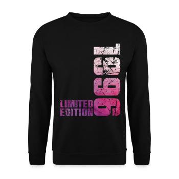 30. Geburtstag Mann Frau 30 Jahre alt 1996 Geschenk - Unisex Pullover - Schwarz - Vorne - Alina (178cm) & Michal (187cm)