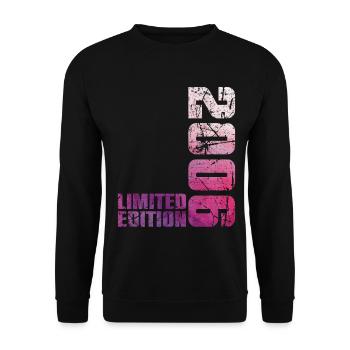 20. Geburtstag Junge Mädchen 20 Jahre alt 2006 Geschenk - Unisex Pullover - Schwarz - Vorne - Alina (178cm) & Michal (187cm)