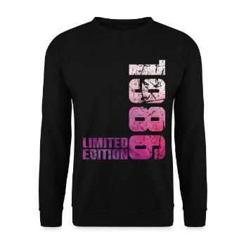 40. Jubiläum Mann Frau 40 Jahre 1986 Geschenk - Unisex Pullover - Schwarz - Vorne - Alina (178cm) & Michal (187cm)