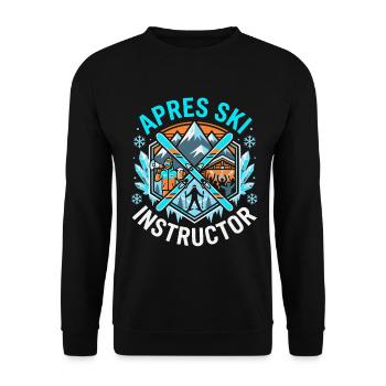 Moniteur d’après-ski - Sweat-shirt Unisexe - noir - Devant - Alina (178cm) & Michal (187cm)