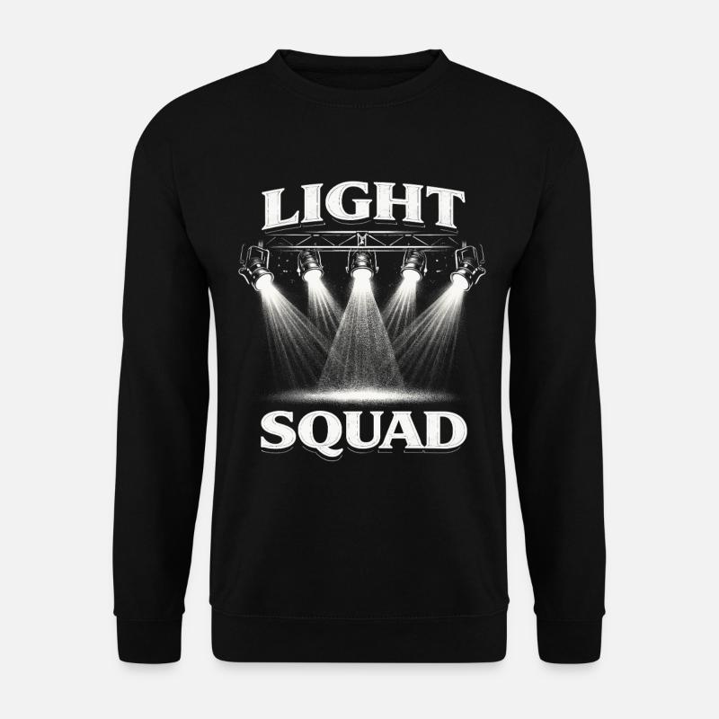 Lichttechniker Beleuchtungstechniker Light Squad - Unisex Pullover - Schwarz