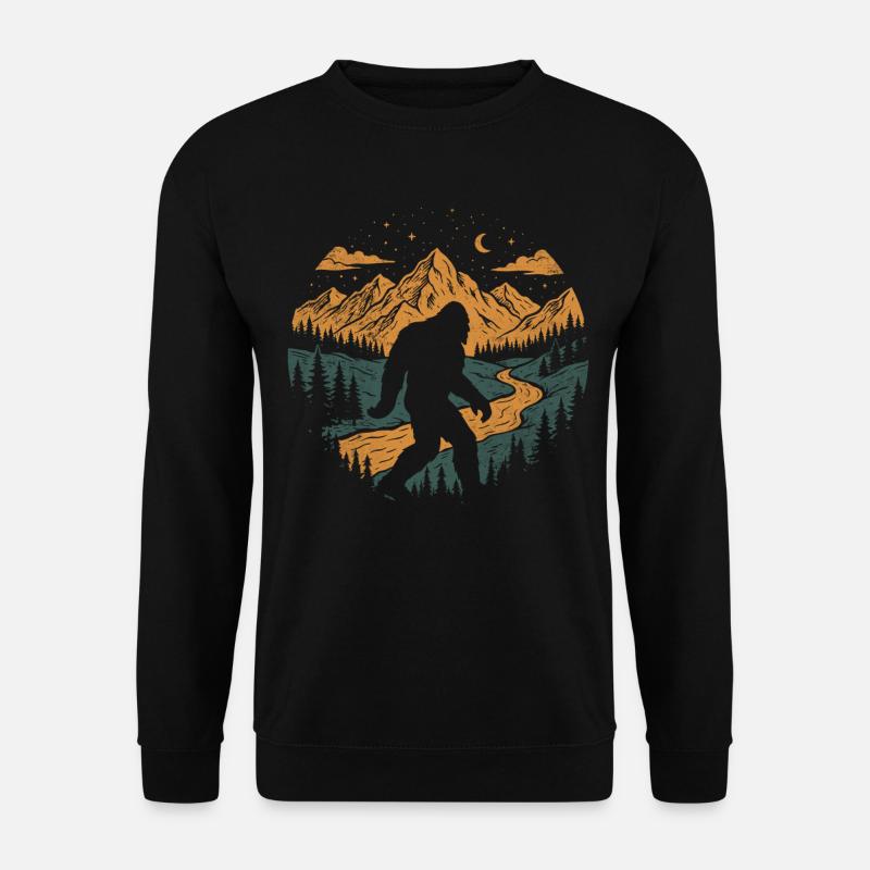 Bigfoot Night Walk - Unisex Pullover - Schwarz