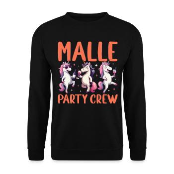Équipe de fête Malle : Unicorn Mallorca Holidays - Sweat-shirt Unisexe - noir - Devant - Alina (178cm) & Michal (187cm)