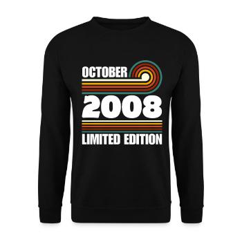 Édition limitée cadeau pour le 18e anniversaire 2008 - Sweat-shirt Unisexe - noir - Devant - Alina (178cm) & Michal (187cm)