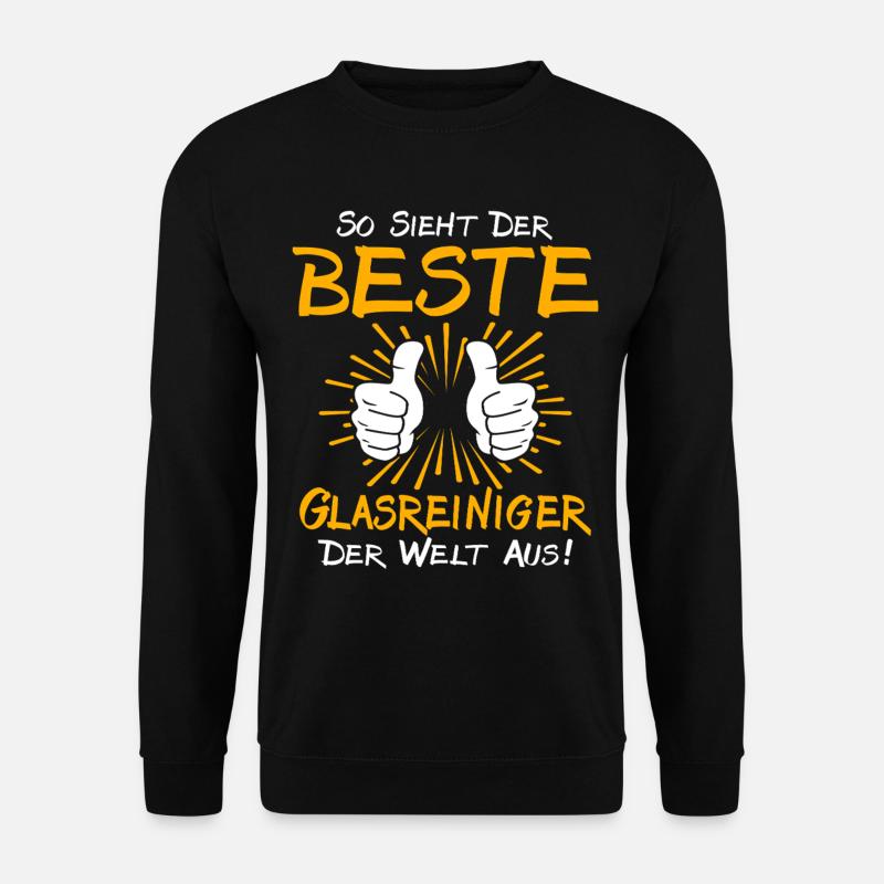 Glasreiniger Geschenkidee - Unisex Pullover - Schwarz