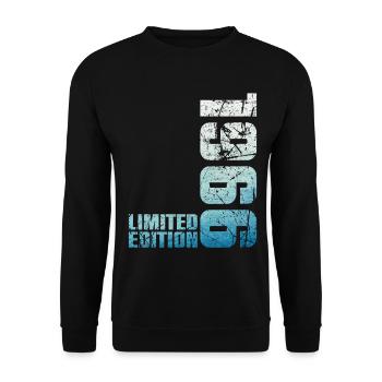 60ème Anniversaire Homme Femme 60 ans 1966 Cadeau - Sweat-shirt Unisexe - noir - Devant - Alina (178cm) & Michal (187cm)