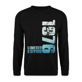 50ème Anniversaire Homme Femme 50 ans 1976 Cadeau - Sweat-shirt Unisexe - noir - Devant - Alina (178cm) & Michal (187cm)
