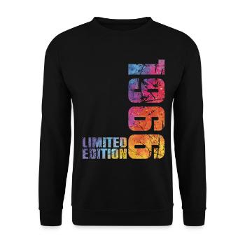 60ème Anniversaire Homme Femme 60 ans 1966 Cadeau - Sweat-shirt Unisexe - noir - Devant - Alina (178cm) & Michal (187cm)