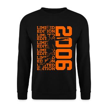 LIMITED EDITION 2006 BASKETBALL 20. GEBURTSTAG - Unisex Pullover - Schwarz - Vorne - Alina (178cm) & Michal (187cm)