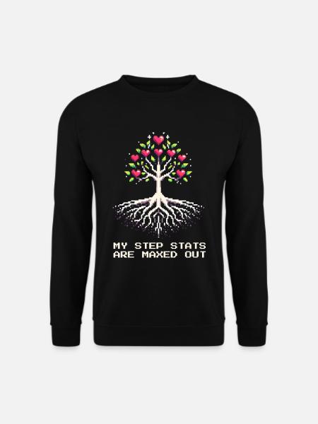 Step-Stats at Maximum | Patchwork family - Unisex Sweatshirt - black