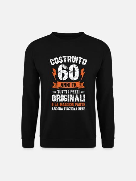 60 Anni fa compleanno retrò divertente - Unisex Sweatshirt - black
