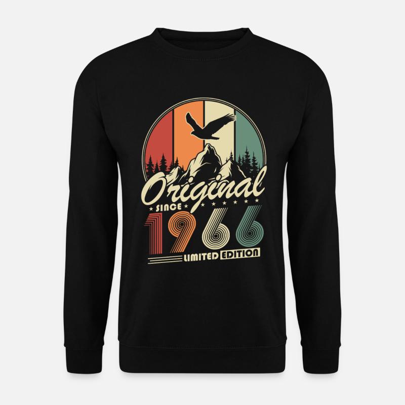 Original 1966 Jahrgang Retro Geburtstag Geschenk - Unisex Pullover - Schwarz