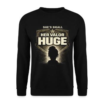 Femmes soldats Femmes soldats - Sweat-shirt Unisexe - noir - Devant - Alina (178cm) & Michal (187cm)