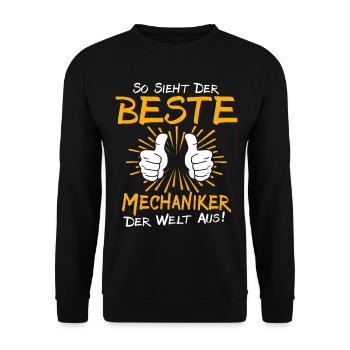 Idée de cadeau pour mécanicien - Sweat-shirt Unisexe - noir - Devant - Alina (178cm) & Michal (187cm)
