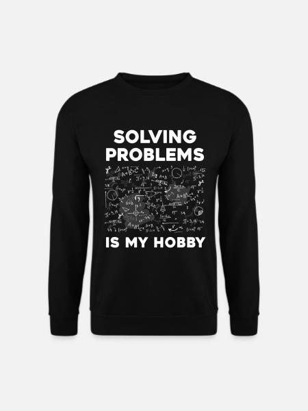 Solving puzzles is my hobby - Unisex Sweatshirt - black