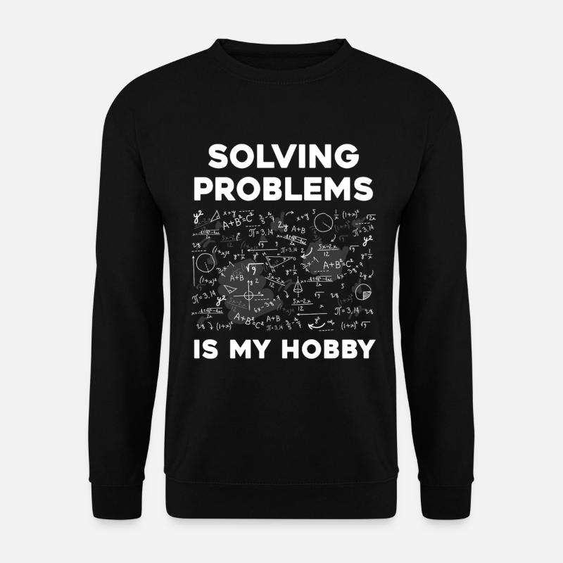 Solving puzzles is my hobby - Unisex Sweatshirt - black