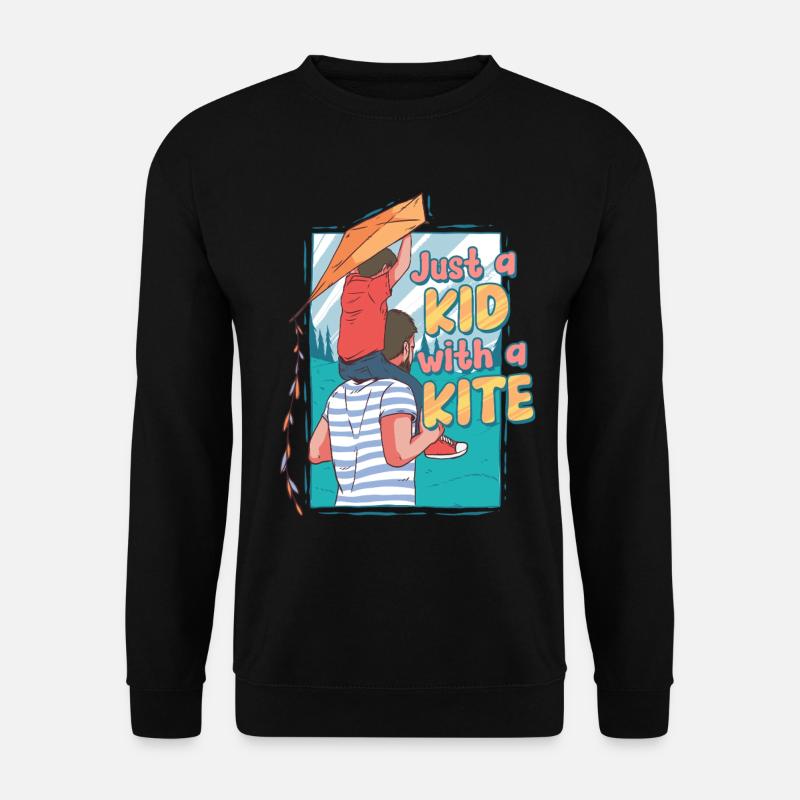 Kite Kite Flying - Unisex Sweatshirt - black