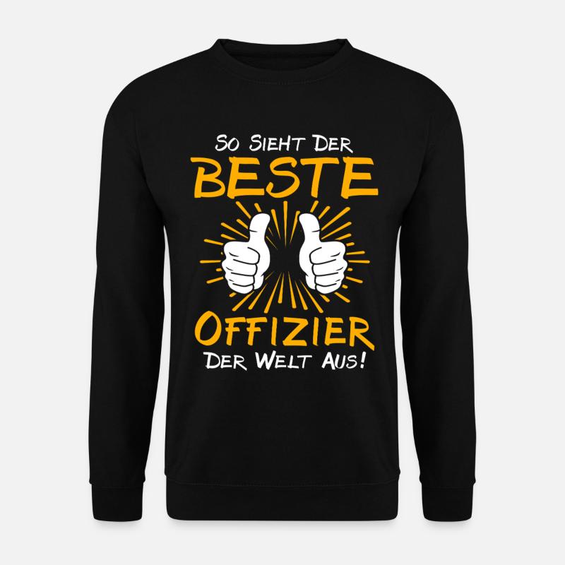 Offizier Geschenkidee - Unisex Pullover - Schwarz