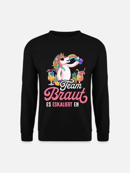 Junggesellenabschied Frauen T-Shirt JGA Poltern - Unisex Pullover - Schwarz