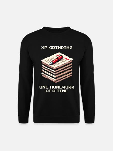 XP Grind : Devoirs pour devoirs | École - Sweat-shirt Unisexe - noir