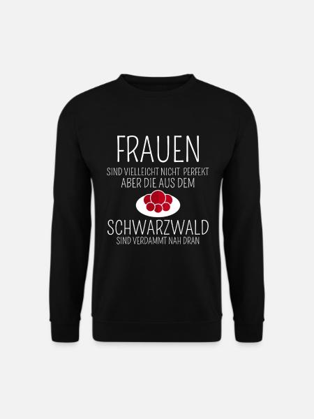 Schwarzwaldmädel Bollenhut Schwarzwald Grunge - Unisex Pullover - Schwarz