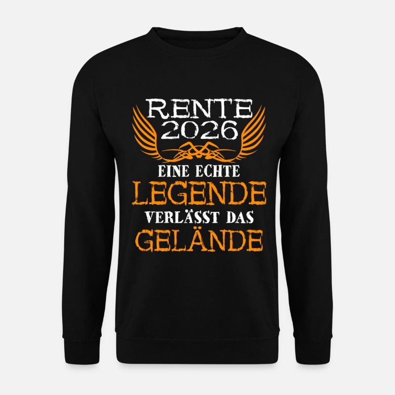 Rente 2026 Rentner Legende - Unisex Pullover - Schwarz