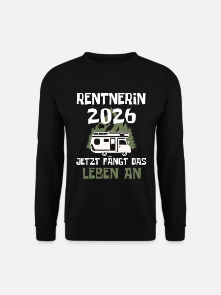 Rentnerin 2026 Wohnmobil - Unisex Pullover - Schwarz