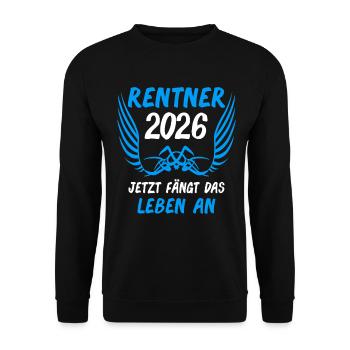 Don de retraite pour retraits 2026 - Sweat-shirt Unisexe - noir - Devant - Alina (178cm) & Michal (187cm)