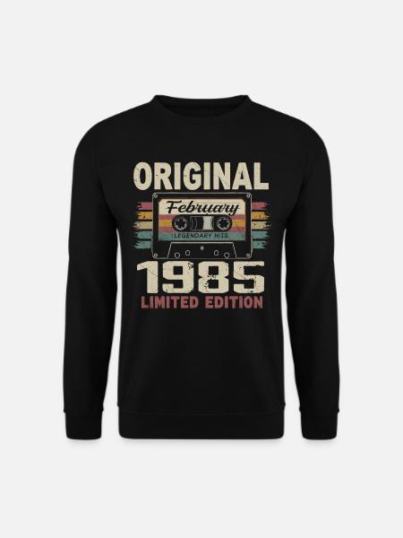 February 1985, February 1985 Birthday Gift - Unisex Sweatshirt - black