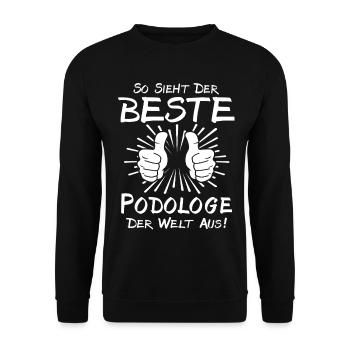 Best Podiatrist - Unisex Sweatshirt - black - Front - Alina (178cm) & Michal (187cm)