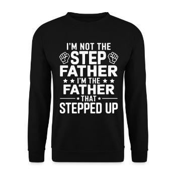 Father Role Brave Role Model Graphic - Unisex Sweatshirt - black - Front - Alina (178cm) & Michal (187cm)
