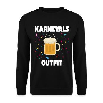 Costume de carnaval Costume de carnaval Tenue drôle - Sweat-shirt Unisexe - noir - Devant - Alina (178cm) & Michal (187cm)
