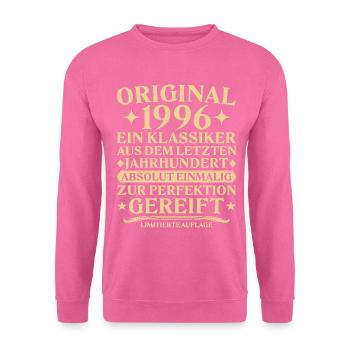 Original 1996 Klassiker Letztes Jahrhundert - Unisex Pullover - Pink - Vorne