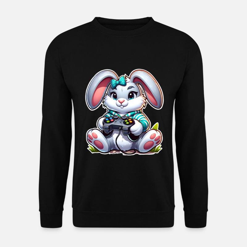 Osterhase Gaming - Unisex Pullover - Schwarz